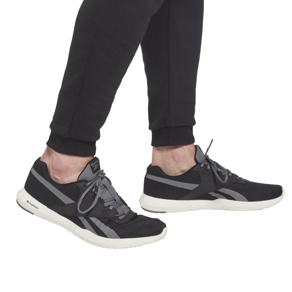 Kelnės vyrams Reebok Ri Left Leg Jogger Black HG4456 kaina ir informacija | Sportinė apranga vyrams | pigu.lt