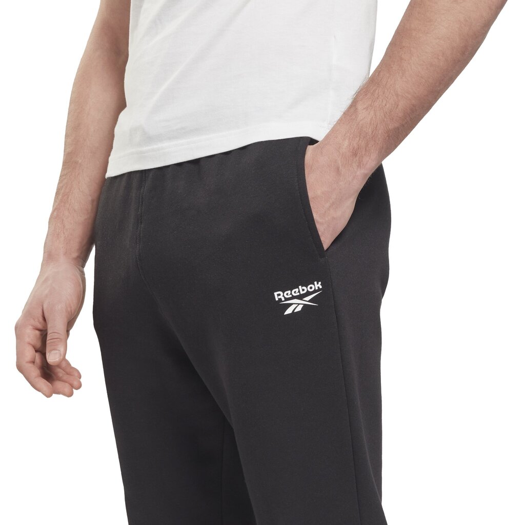 Kelnės vyrams Reebok Ri Left Leg Jogger Black HG4456 kaina ir informacija | Sportinė apranga vyrams | pigu.lt