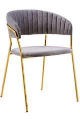 Kėdė Margo, pilka - veliūras kaina ir informacija | Virtuvės ir valgomojo kėdės | pigu.lt