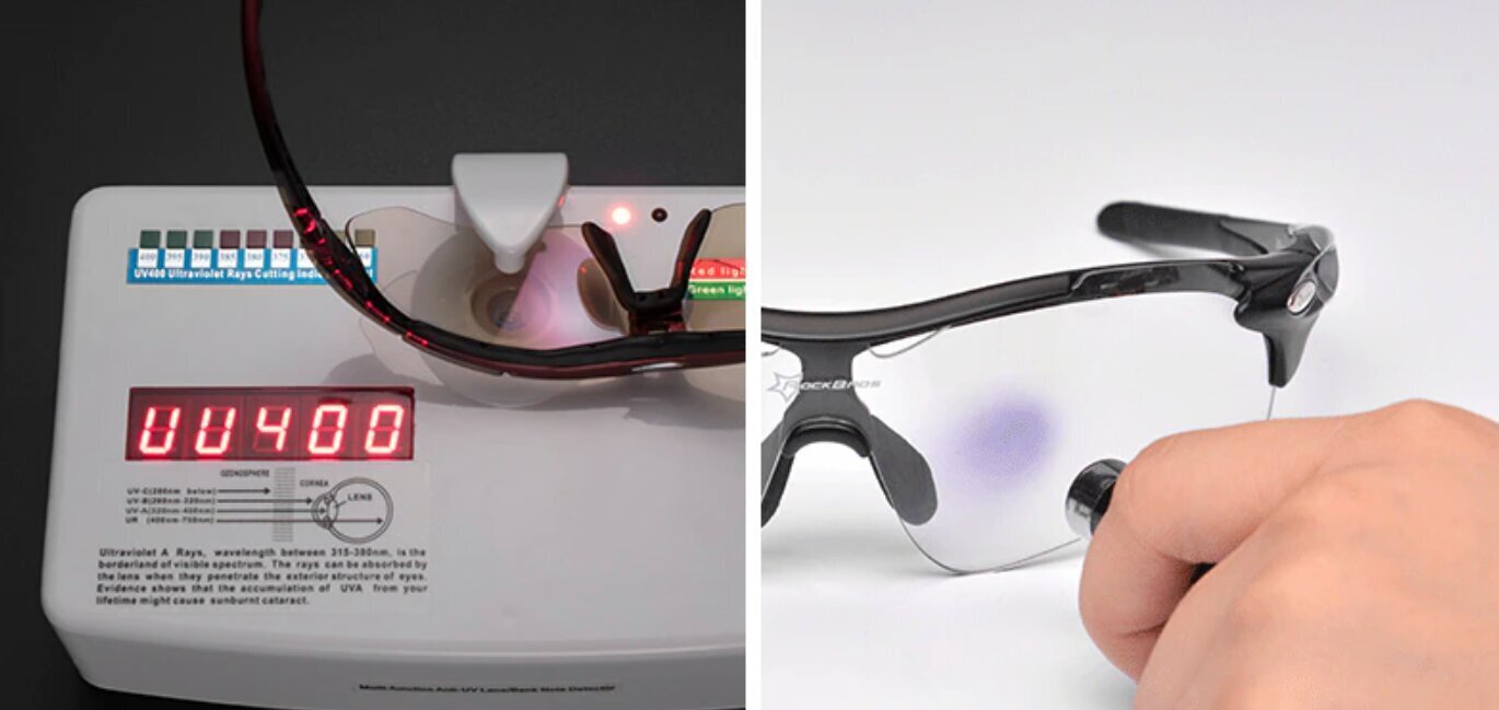 Fotochrominiai dviratininko akiniai Rockbros, mėlyni kaina ir informacija | Sportiniai akiniai | pigu.lt