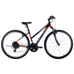 Kelioninis dviratis Sprint Sintero Lady 24G 28", juodas/oranžinis kaina ir informacija | Dviračiai | pigu.lt