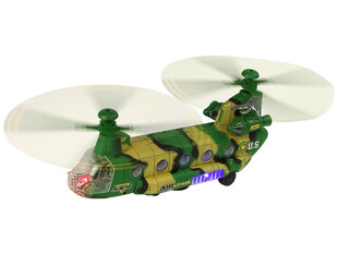 Karinio sraigtasparnis LeanToys High Wings su šviesom ir gasais kaina ir informacija | Žaislai berniukams | pigu.lt
