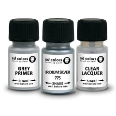 SD Colors Iridium Silver 775 сompatible MERCEDES Įbrėžimų korekciniai dažai+gruntas+lakas 8 ml kaina ir informacija | Automobiliniai dažai | pigu.lt