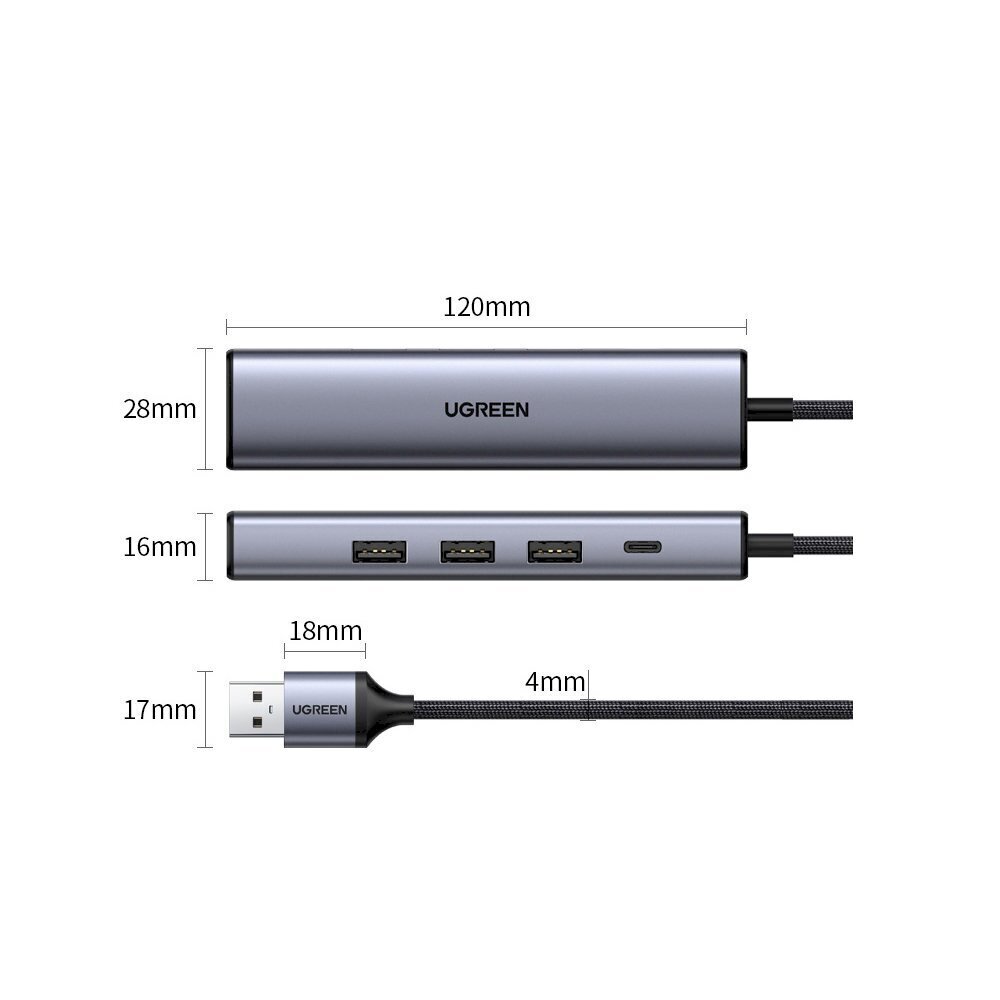Adapteris Ugreen kaina ir informacija | Adapteriai, USB šakotuvai | pigu.lt