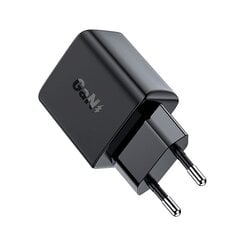 Greita įkroviklis GaN USB-C 30W PD QC 3.0 AFC FCP, juodas kaina ir informacija | Krovikliai telefonams | pigu.lt