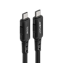 Acefast cable USB Type C - USB Type C 2m, 100W (20V / 5A) black (C4-03 Black) цена и информация | Кабели для телефонов | pigu.lt