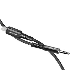 Acefast audio cable MFI Lightning - 3.5mm mini jack (male) 1.2m, AUX gray (C1-06 deep space gray) цена и информация | Кабели для телефонов | pigu.lt