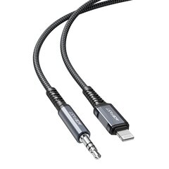 Acefast audio cable MFI Lightning - 3.5mm mini jack (male) 1.2m, AUX gray (C1-06 deep space gray) цена и информация | Кабели для телефонов | pigu.lt