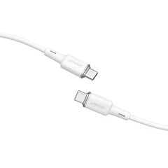 Acefast cable USB Type C - USB Type C 1.2m, 60W (20V / 3A) white (C2-03 white) цена и информация | Кабели для телефонов | pigu.lt