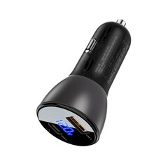 Автомобильное зарядное устройство Acefast 63W USB Type C/USB, PD3.0, PPS, QC3.0, AFC, FCP, SFCP (B6 черный) цена и информация | Зарядные устройства для телефонов | pigu.lt