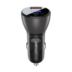 Автомобильное зарядное устройство Acefast 63W USB Type C/USB, PD3.0, PPS, QC3.0, AFC, FCP, SFCP (B6 черный) цена и информация | Зарядные устройства для телефонов | pigu.lt