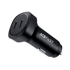 Автомобильное зарядное устройство Acefast 72 Вт, 2x USB Type C, PPS, Power Delivery, Quick Charge 3.0, AFC, FCP (B2 черный) цена и информация | Зарядные устройства для телефонов | pigu.lt
