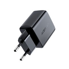 Быстрое зарядное устройство Acefast USB Type C 20W Power Delivery (A1 EU черный) цена и информация | Зарядные устройства для телефонов | pigu.lt