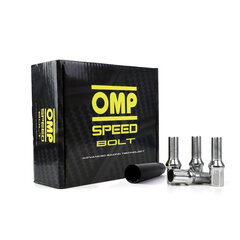 Set Гайки OMP 27мм, Серебряный 20 uds M14 x 1,25 цена и информация | Автопринадлежности | pigu.lt