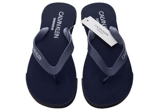 Мужские шлепанцы Calvin Klein FF SANDALS, темно-синие, KM0KM00338 470 12410 цена и информация | Мужские шлепанцы, босоножки | pigu.lt