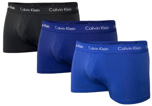 Мужские боксеры Calvin Klein, с низкой посадкой, 3 пары, в упаковке, U2664G 4KU 12745 цена и информация | Трусы | pigu.lt