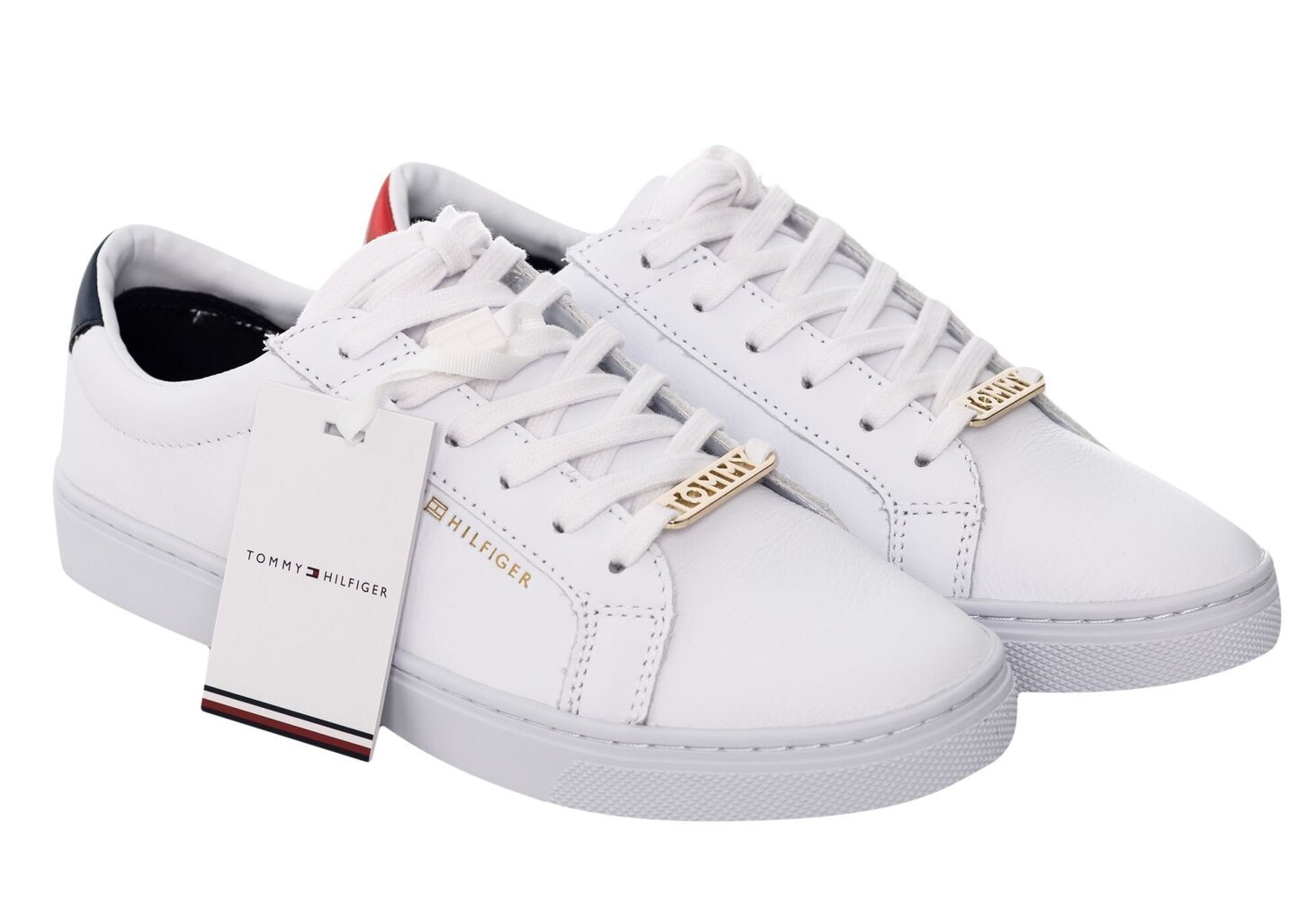 Sportiniai bateliai moterims Tommy Hilfiger Essential Sneaker, balti kaina ir informacija | Sportiniai bateliai, kedai moterims | pigu.lt