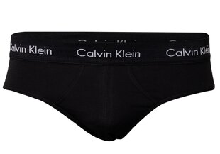 Мужские хлопковые трусы Calvin Klein, эластичные, 3 пары, синие, темно-синие, чёрные, U2661G 4KU 14057 цена и информация | Трусы | pigu.lt