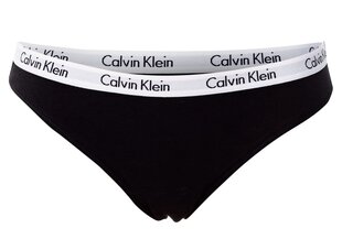 Женские трусики-бикини Calvin Klein, 3 пары, чёрные, белые, QD3588E WZB 14822 цена и информация | Трусики | pigu.lt