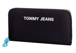 Moteriška piniginė Tommy Hilfiger TJW NAUTICAL MIX LRG WALLET NYL BLACK AW0AW08414 0F4 37521 kaina ir informacija | Piniginės, kortelių dėklai moterims | pigu.lt