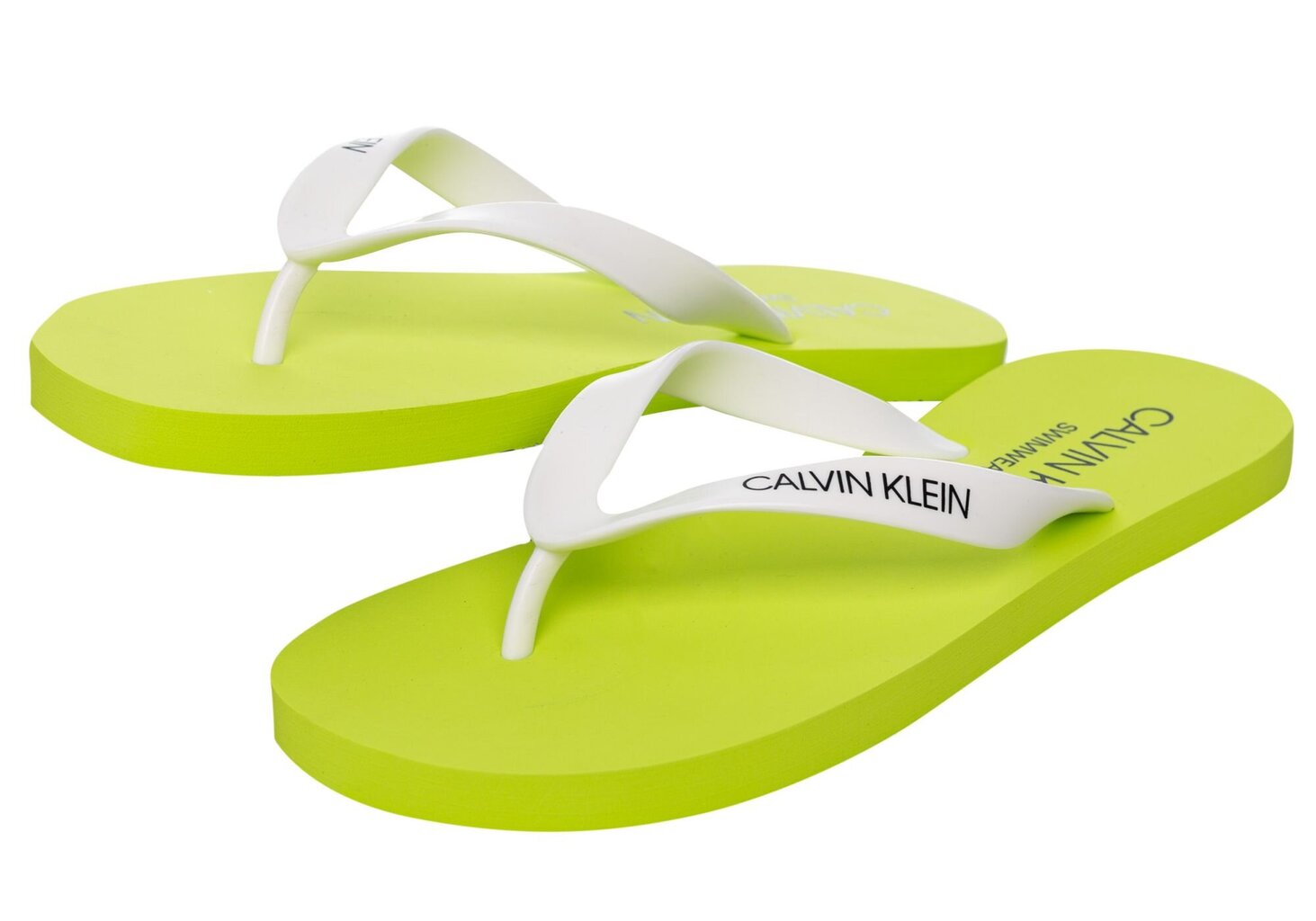 Calvin Klein šlepetės vyrams KM0KM00497, žalios kaina ir informacija | Vyriškos šlepetės, basutės | pigu.lt