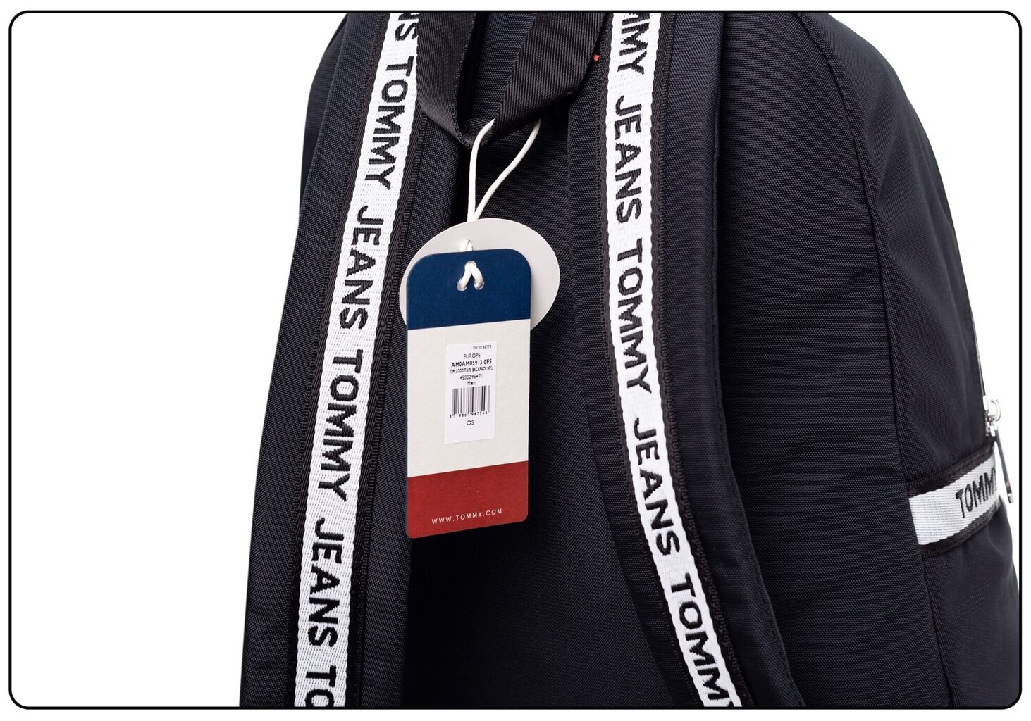 Kuprinė Tommy Hilfiger TJM LOGOTIPO JUOSTOS KUPRINĖ NYL BLACK AM0AM05913 0F5 37414 kaina ir informacija | Vyriškos rankinės | pigu.lt