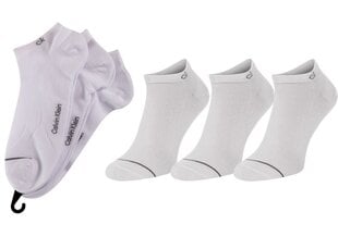 Moteriškos kojinės pėdutės Calvin Klein, 3 poros, baltos 100001877 002 16934 kaina ir informacija | Vyriškos kojinės | pigu.lt