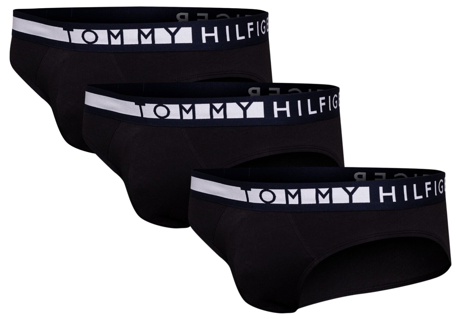 Vyriškos trumpikės Tommy Hilfiger 3 poros juodos UM0UM01227 0R9 16734 цена и информация | Trumpikės | pigu.lt