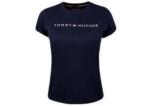 Moteriški marškinėliai Tommy Hilfiger RN TEE SS, tamsiai mėlyni UW0UW01618 416 16878 XS kaina ir informacija | Marškinėliai moterims | pigu.lt