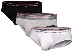 Мужские трусы TOMMY HILFIGER, 3 пары, черные/серые/белые 1U87903766 004 цена и информация | Мужские трусы | pigu.lt