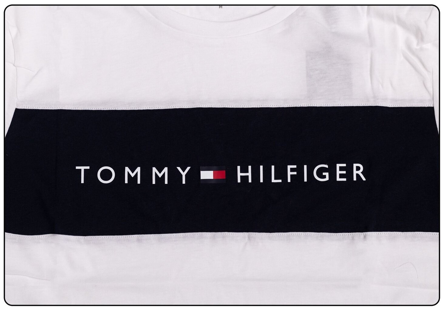 Vyriški marškinėliai Tommy Hilfiger CN SS TEE, balti UM0UM01170 100 16764 kaina ir informacija | Vyriški marškinėliai | pigu.lt