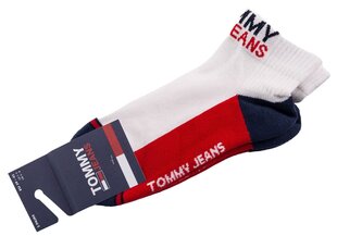 Kojinės-pėdutės Tommy Hilfiger 2 poros balta/raudona/ tamsiai mėlyna 100000399 001 17903 kaina ir informacija | Vyriškos kojinės | pigu.lt