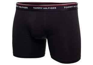 Мужские боксеры Tommy Hilfiger, 3 пары, чёрные, UM0UM00010 990 18230 цена и информация | Tommy Hilfiger Одежда, обувь и аксессуары | pigu.lt