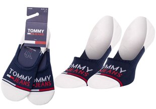 Носки-микроследки Tommy Hilfiger, 2 пары, темно-синие, белые, 100000403 002 17900 цена и информация | Мужские носки | pigu.lt