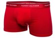 Vyriški bokseriai Tommy Hilfiger, 3 poros, balti/raudoni/tamsiai mėlyni, 1U87903842 611 17912 kaina ir informacija | Trumpikės | pigu.lt