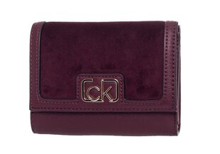 Женский кошелек Calvin Klein TRIFOLD MD V, бордовый K60K607431 GDU 36743 цена и информация | Женские кошельки, держатели для карточек | pigu.lt