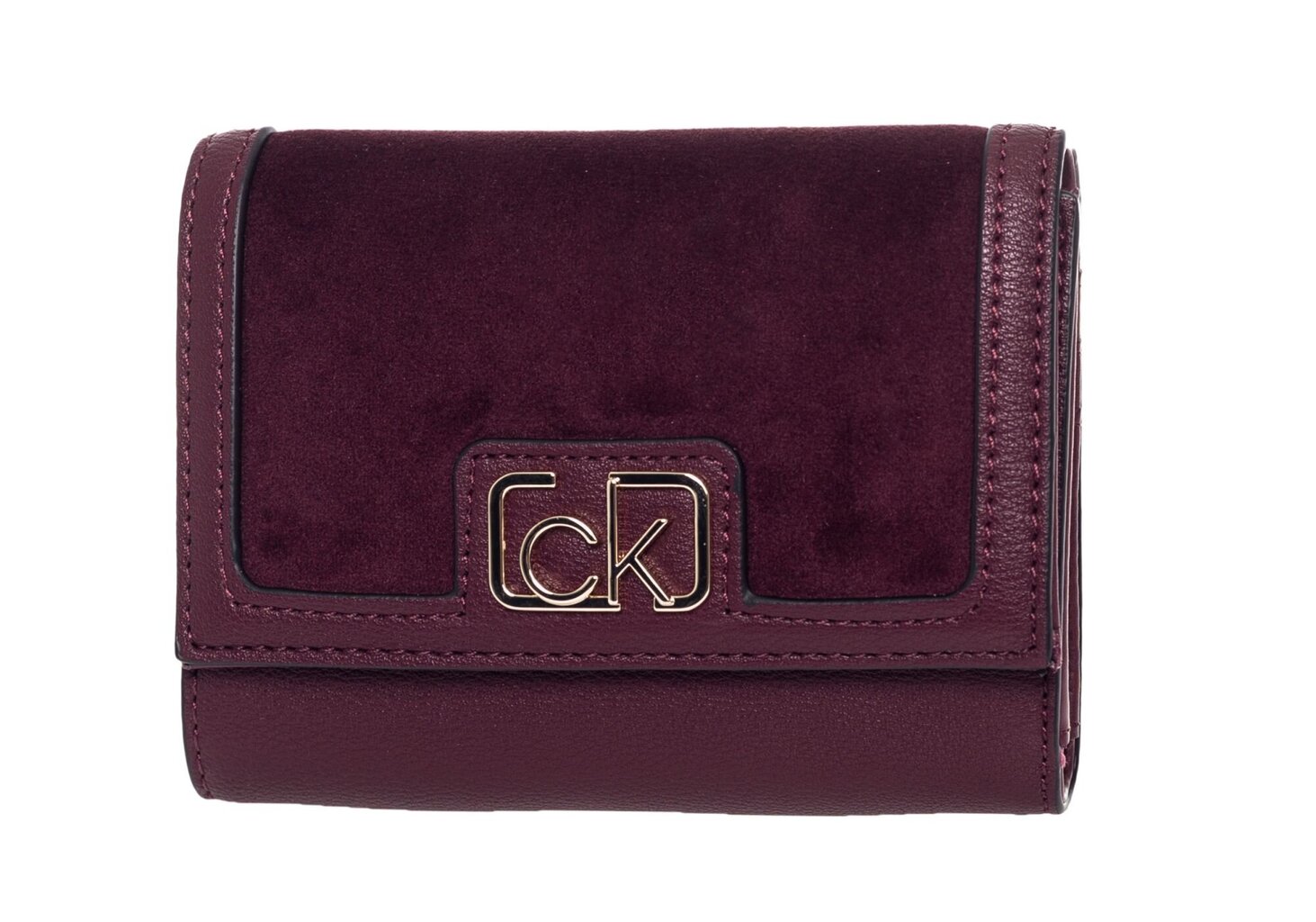 Moteriška piniginė Calvin Klein TRIFOLD MD V, bordo K60K607431 GDU 36743 цена и информация | Piniginės, kortelių dėklai moterims | pigu.lt