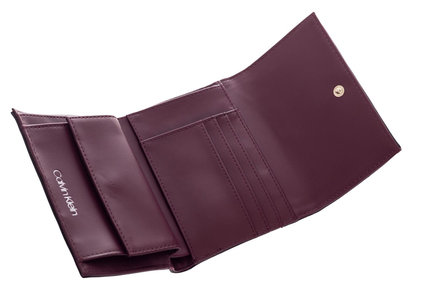 Moteriška piniginė Calvin Klein TRIFOLD MD V, bordo K60K607431 GDU 36743 kaina ir informacija | Piniginės, kortelių dėklai moterims | pigu.lt