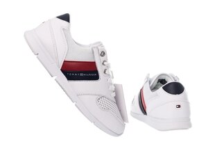 Женские кроссовки Tommy Hilfiger LIGHTWEIGHT LEATHER SNEAKER, белые, FW0FW04261 020 19665 цена и информация | Спортивная обувь, кроссовки для женщин | pigu.lt