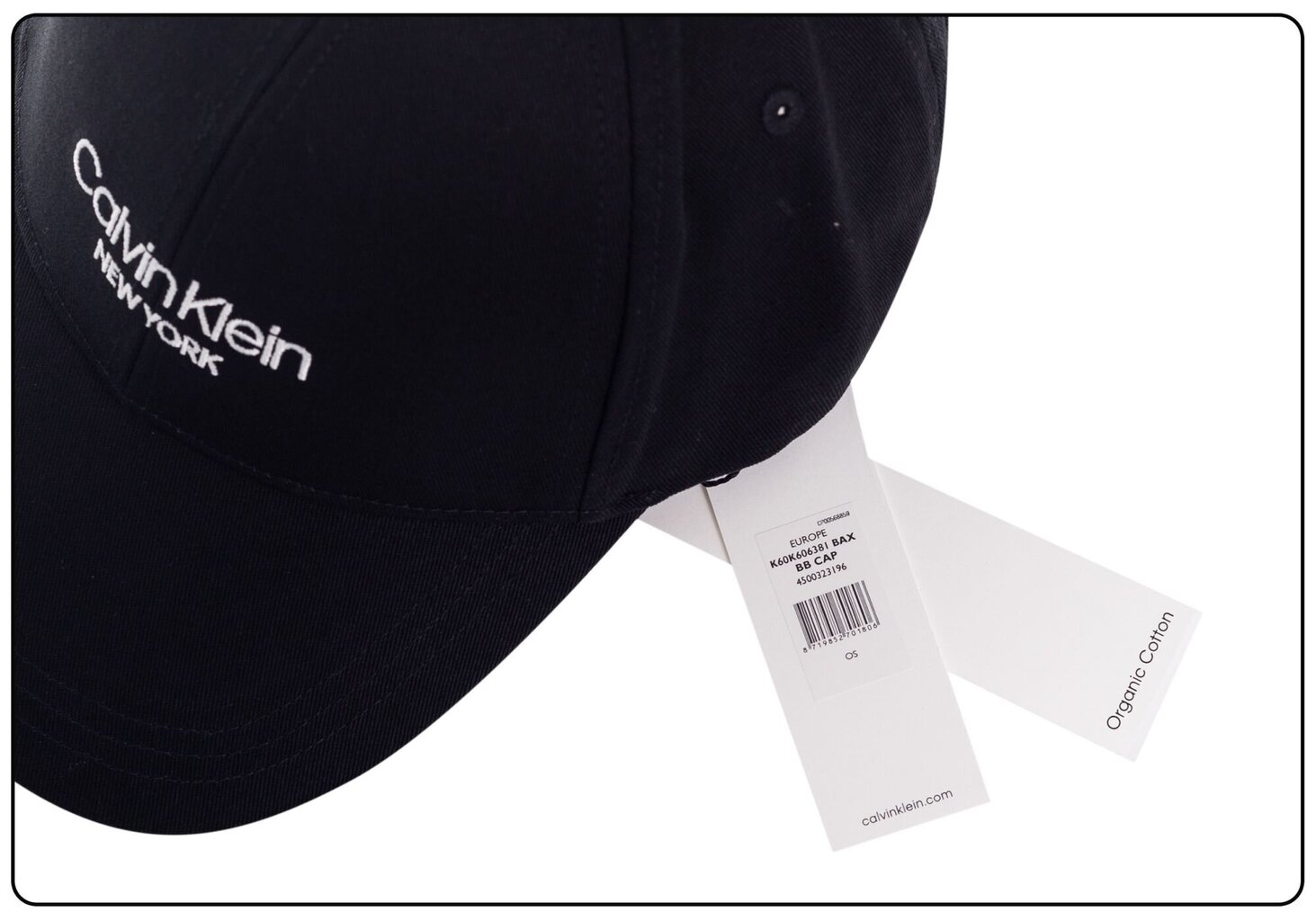 Vyriška kepurė Calvin Klein BB CAP BLACK K60K606381 BAX 36459 kaina ir informacija | Vyriški šalikai, kepurės, pirštinės | pigu.lt