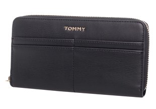 Женский кошелек Tommy Hilfiger ICONIC TOMMY LARGE ZA BLACK AW0AW08912 BDS 37712 цена и информация | Женские кошельки, держатели для карточек | pigu.lt