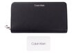 Calvin Klein RJITKTR TYCRBQ Z/A WALLET XL BLACK K60K607100 BAX 36736 Moteriška Piniginė цена и информация | Piniginės, kortelių dėklai moterims | pigu.lt