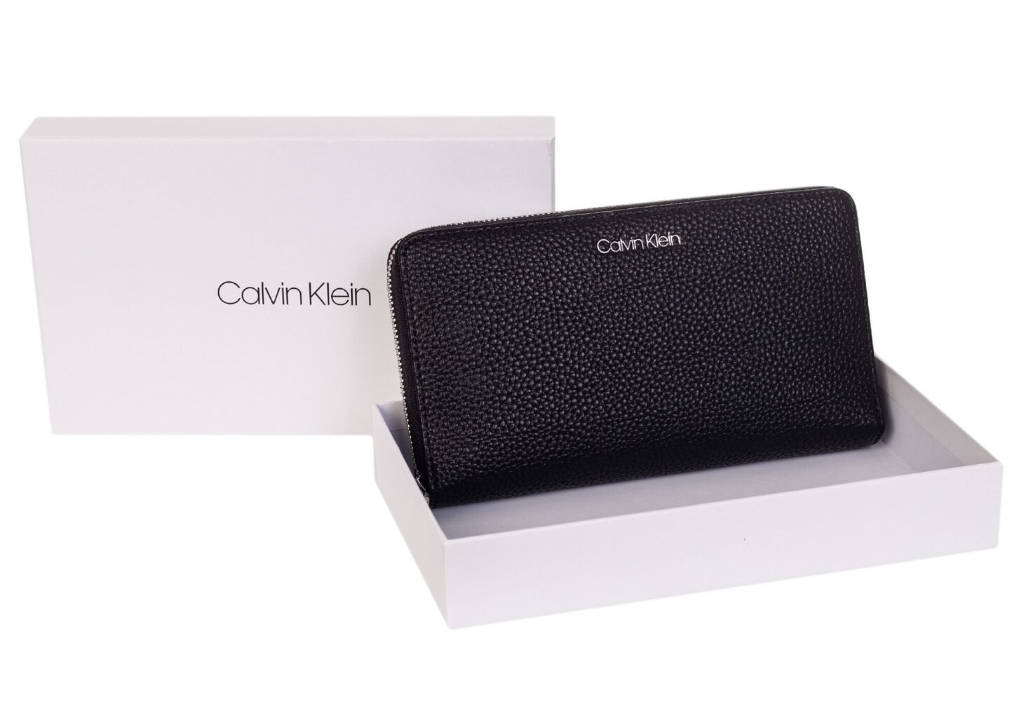 Calvin Klein RJITKTR TYCRBQ Z/A WALLET XL BLACK K60K607100 BAX 36736 Moteriška Piniginė цена и информация | Piniginės, kortelių dėklai moterims | pigu.lt