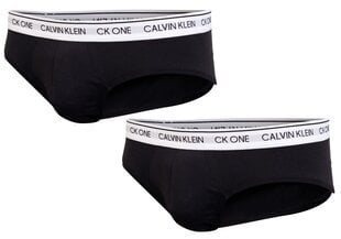 Vyriški bokseriai Calvin Klein HIP BRIEF 2 poros BLACK NB2383A BNM 19531 S kaina ir informacija | Trumpikės | pigu.lt