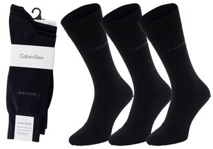 Носки Calvin Klein, 3 пары, черные, 100001752 001 18837 цена и информация | Мужские носки | pigu.lt