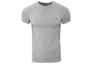 Vyriški marškinėliai TOMMY HILFIGER CORE STRETCH SLIM VNECK TEE, pilkas 0867896625 501 kaina ir informacija | Vyriški marškinėliai | pigu.lt