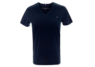 Женская футболка TOMMY HILFIGER HERITAGE V-NECK TEE, синяя WW0WW24969 403 цена и информация | Женские футболки | pigu.lt