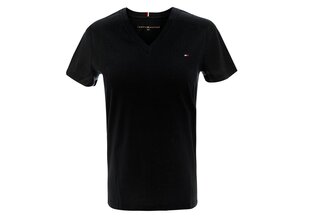 Футболка Tommy Hilfiger Heritage V-neck Tee Black WW0WW24969 017 18971 цена и информация | Футболка женская | pigu.lt