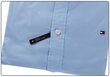 TOMMY HILFIGER CORE STRETCH SLIM POPLIN SHIRT marškinėliai vyrams, šviesiai mėlyni 0867894704 474 цена и информация | Vyriški marškiniai | pigu.lt