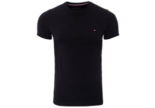 Мужская футболка TOMMY HILFIGER CORE STRETCH SLIM VNECK TEE, черная 0867896625 083 цена и информация | Футболка мужская | pigu.lt